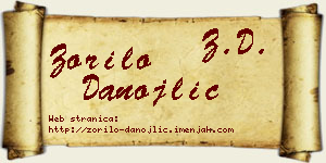 Zorilo Danojlić vizit kartica